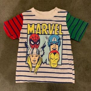 Marvel Striped Graphic T-Shirt